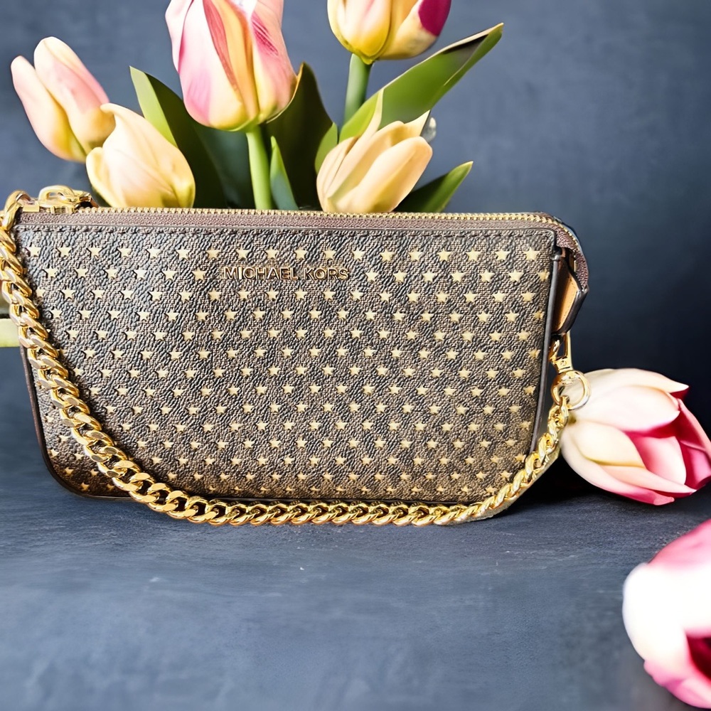 Michael Kors Chain Pouchette Shoulder Bag